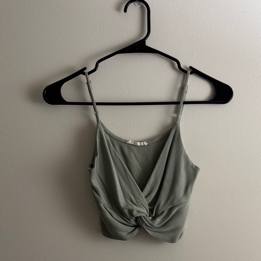 Olive Green Women's Crop Top